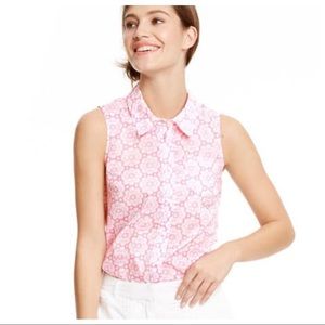 NEW! Boden Sleeveless Button-Down Lightweight Top
